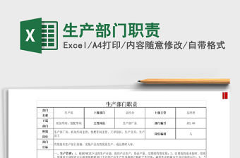 2021年生產(chǎn)部門(mén)職責(zé)