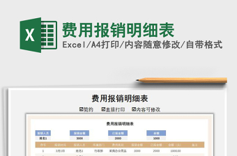 2021年費用報銷明細表