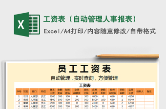 2021年工資表（自動管理人事報表）