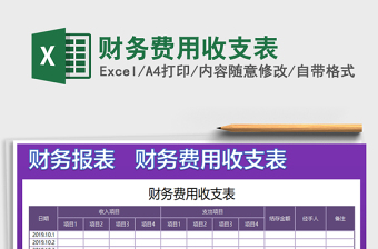 2022年財務(wù)費用收支表