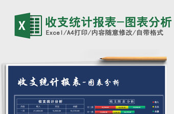 2021年收支統計報表-圖表分析免費下載