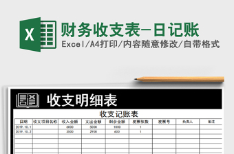 2022年財(cái)務(wù)收支表-日記賬