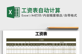 2022年工資表自動(dòng)計(jì)算免費(fèi)下載