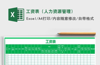 2022年工資表（人力資源管理）
