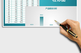 2021年產(chǎn)品銷量分析圖表3免費(fèi)下載
