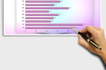 2022年條形圖通用圖表模板免費下載