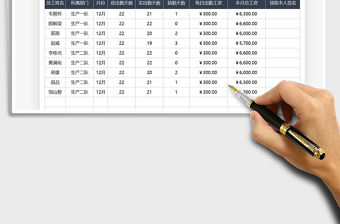2021年工資結(jié)算按天統(tǒng)計領(lǐng)取表