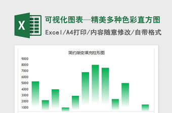 2022年可視化圖表—精美多種色彩直方圖免費(fèi)下載