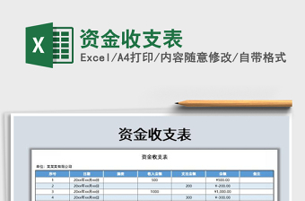 2021年資金收支表