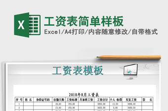 2021年工資表簡單樣板免費下載