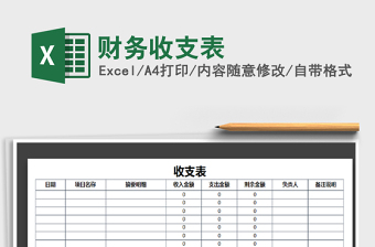 2022年財務收支表免費下載