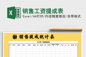 2022年銷售工資提成表免費下載