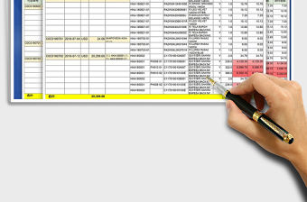2021年預付采購明細表免費下載