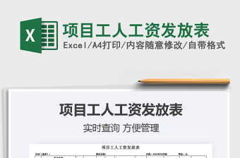 2021年項目工人工資發(fā)放表