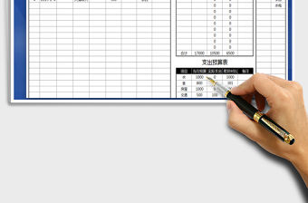 2022年財務預算收支表（帶公式計算）免費下載