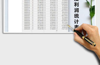 2021年公司月度利潤統(tǒng)計(jì)表
