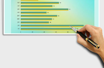 2022年條形圖通用圖表模板免費下載