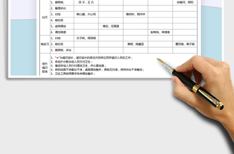 2021年學(xué)生衛(wèi)生值日表