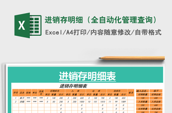 2021年進(jìn)銷(xiāo)存明細(xì)（全自動(dòng)化管理查詢(xún)）