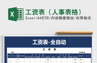 2022年工資表（人事表格）免費(fèi)下載