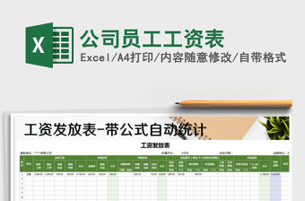 2022年公司員工工資表