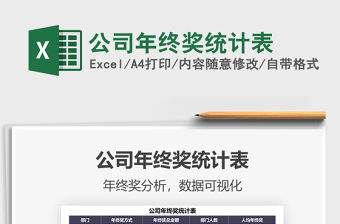 2021年公司年終獎統計表