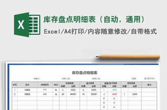 2021年庫存盤點(diǎn)明細(xì)表（自動(dòng)，通用）免費(fèi)下載
