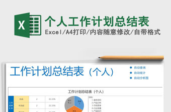 2021年個人工作計劃總結表