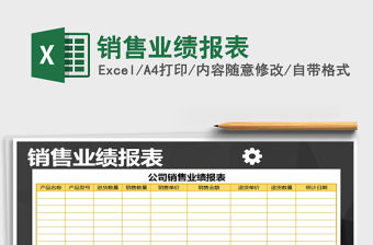 2022年銷售業績報表免費下載