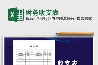 2021年財務(wù)收支表