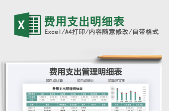 2021年費(fèi)用支出明細(xì)表