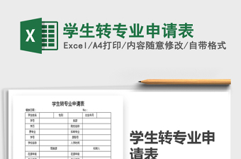 2021年學生轉專業(yè)申請表