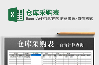 2021年倉(cāng)庫(kù)采購(gòu)表