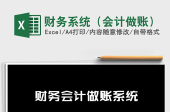 2021年財(cái)務(wù)系統(tǒng)（會(huì)計(jì)做賬）