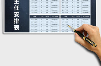 2021年學校各班級班主任安排表