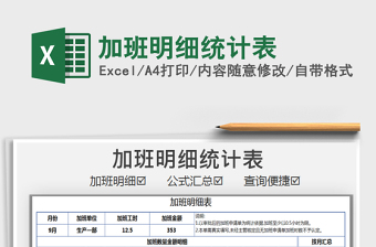 2021年加班明細(xì)統(tǒng)計(jì)表