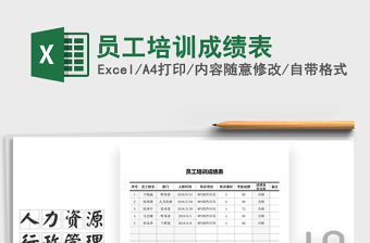 2022年員工培訓(xùn)成績(jī)表免費(fèi)下載
