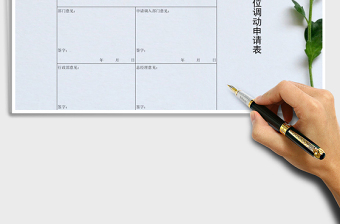 2021年工作崗位調(diào)動申請表