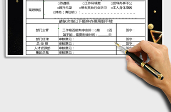 2022年辭職申請表免費下載