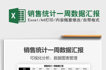 2021年銷售統(tǒng)計一周數(shù)據(jù)匯報