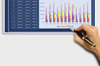 2021年收支表-圖表對比分析
