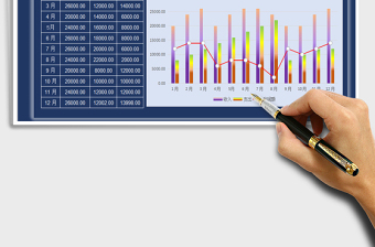 2021年收支表-图表对比分析