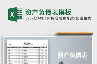 2021年資產(chǎn)負(fù)債表模板免費(fèi)下載