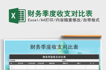 2022年財(cái)務(wù)季度收支對比表免費(fèi)下載