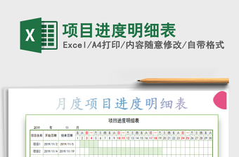 2021年項(xiàng)目進(jìn)度明細(xì)表