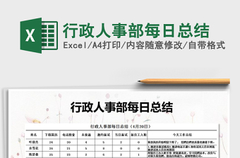 2022年行政人事部每日總結(jié)
