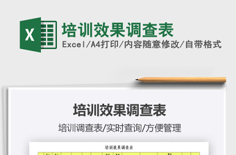 2021年培訓(xùn)效果調(diào)查表