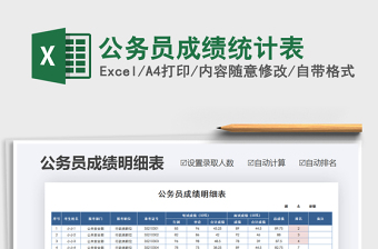 2021年公務員成績統(tǒng)計表