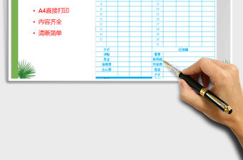 2022年薪酬管理員工出勤工薪統計表免費下載