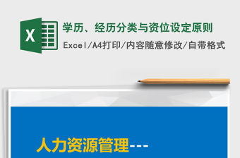 2022年學歷、經歷分類與資位設定原則